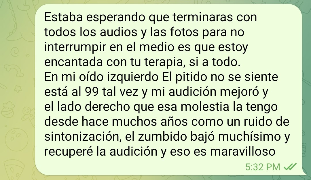 Testimonio tinnitus